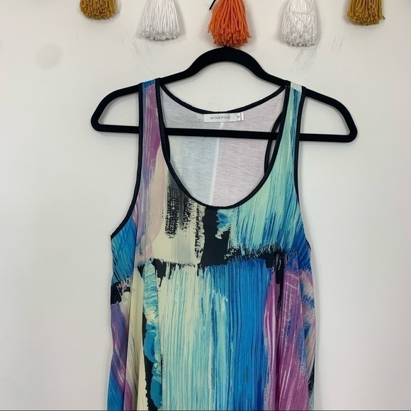 Minkpink Watercolor Print Swing Mini Dress Size Small - Picture 3 of 8